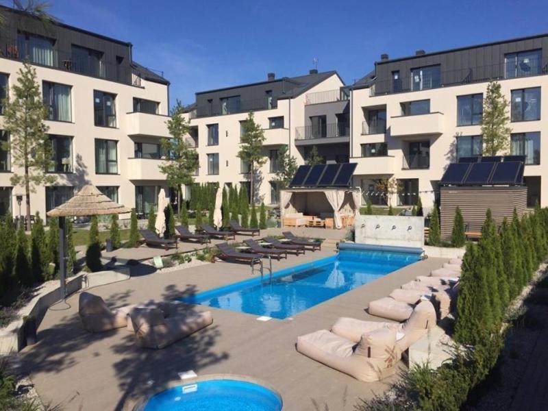 Appartamento Super Mini Loft With Outdoor Pool. Palanga Esterno foto